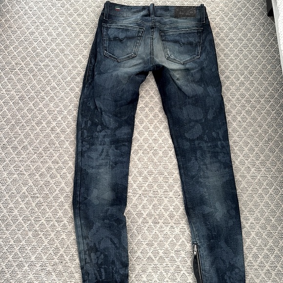 Diesel womens Grupee zip super slim skinny low waist jeans - Picture 4 of 5